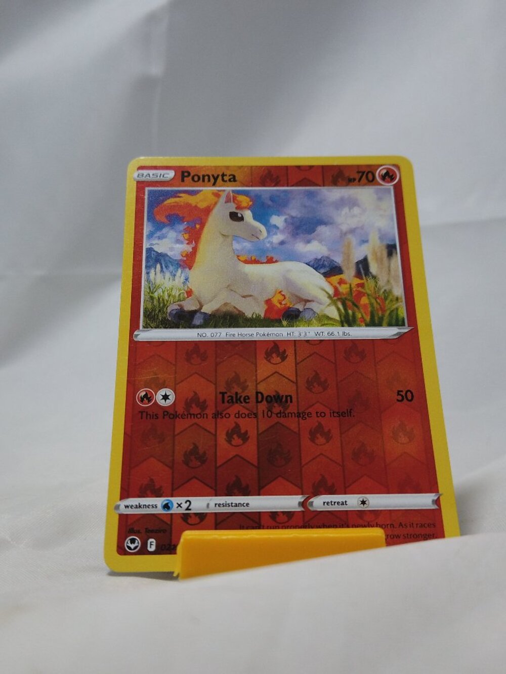 Pokemon Ponyta 21/195 Silver Tempest Card Common Reverse Holo P